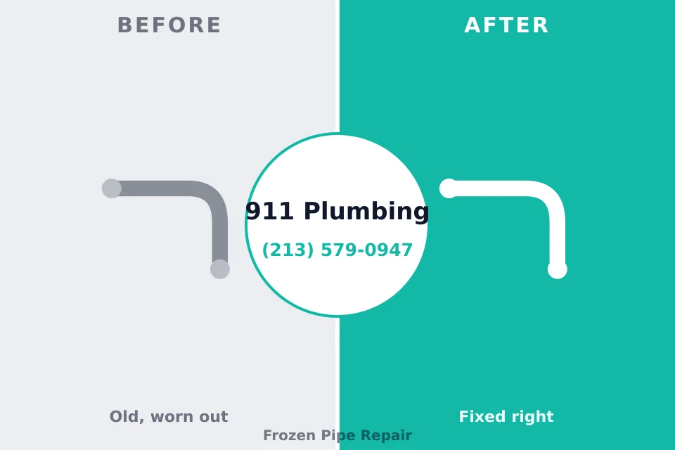 Before and after: plumbing company Somerset, WI